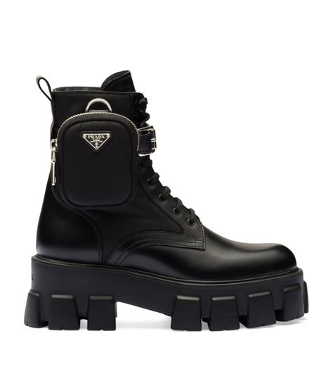 prada monolith boots patent leather|Prada monolith boots women's.